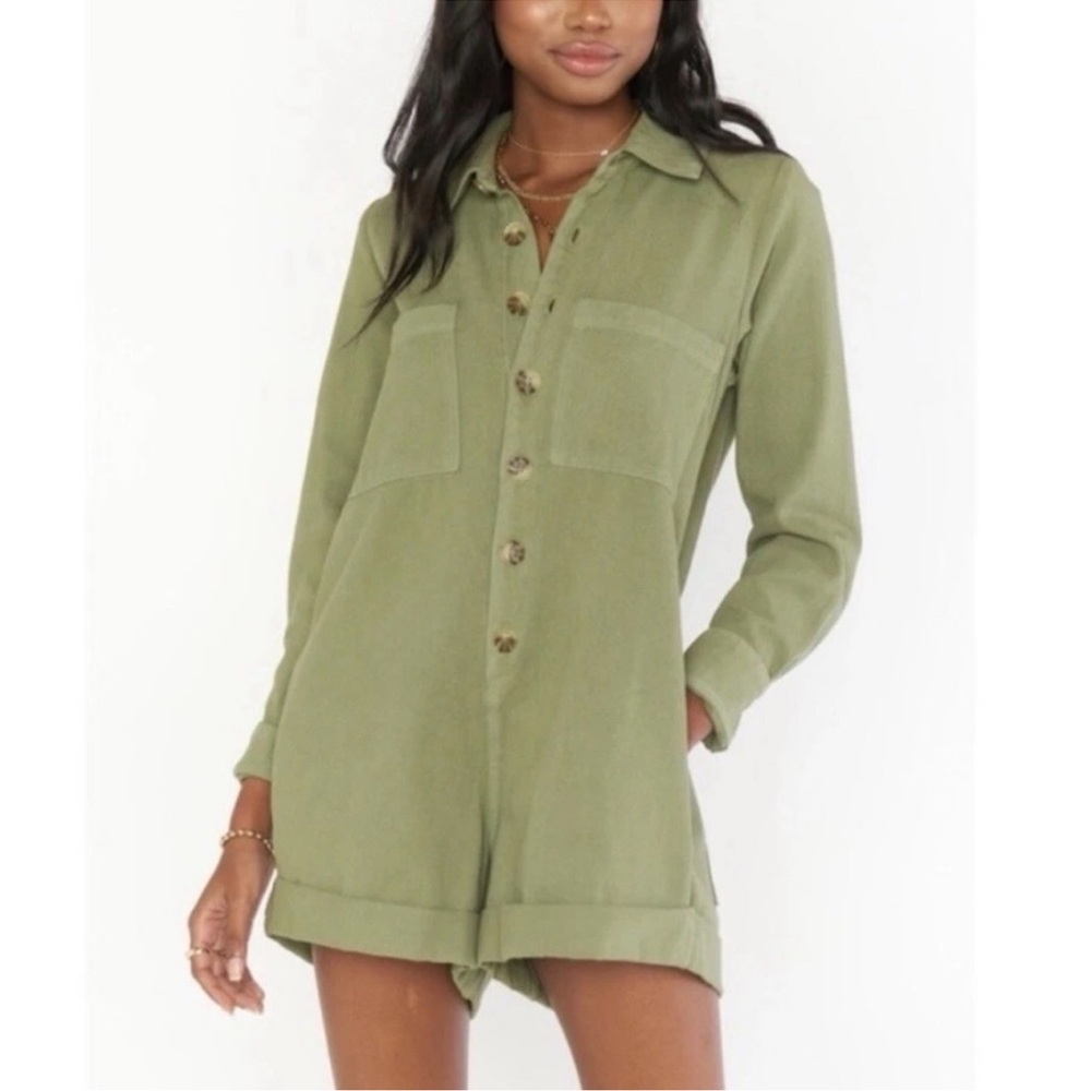 Show Me Your MuMu Tegan Romper Small Olive